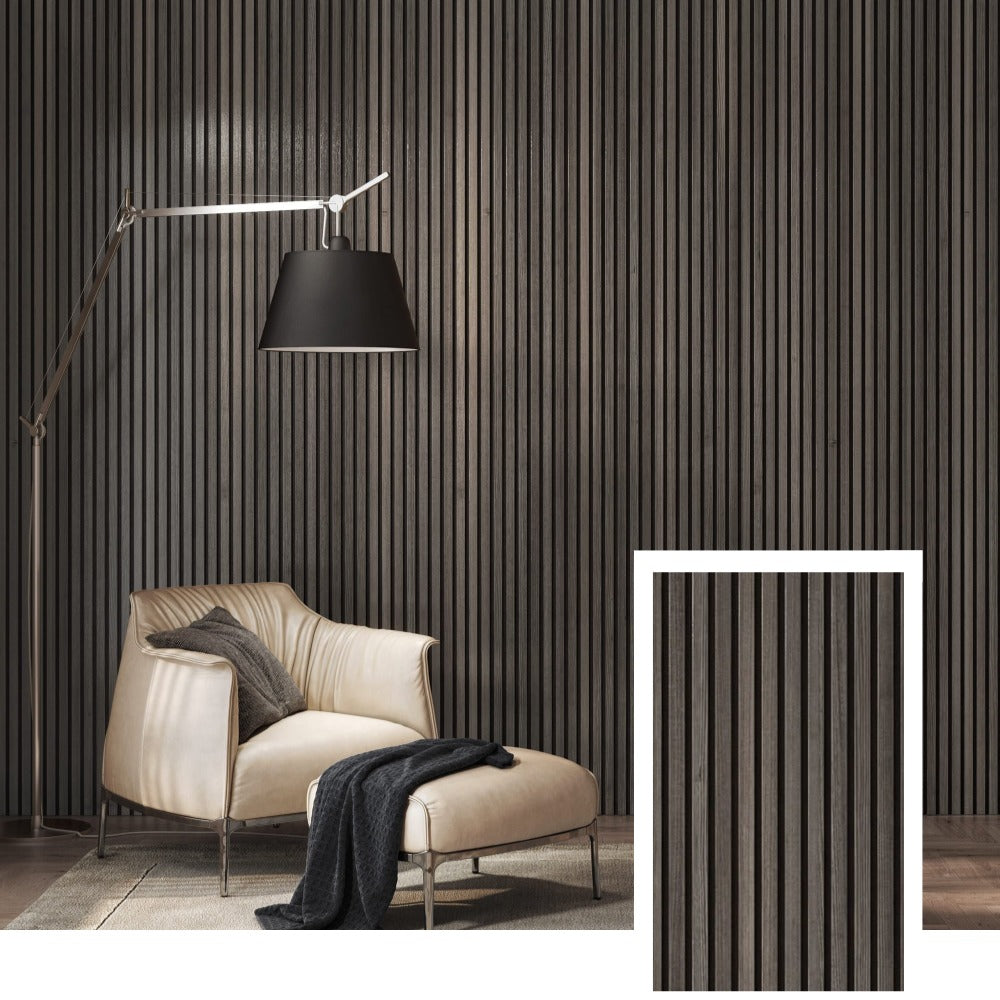 NordicOak™ Artisan Wood Acoustic Panel — Frost Oak (2.7 m × 1.10 m)